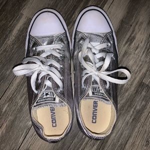Silver converse